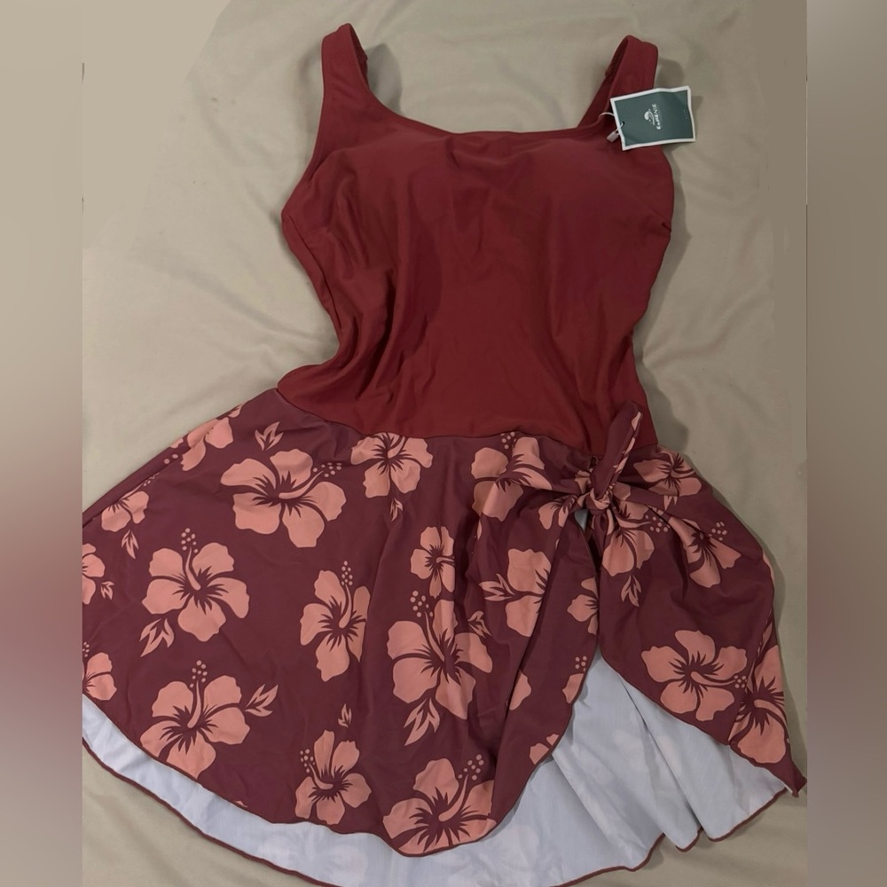 Women's One Piece Dress Swimsuit